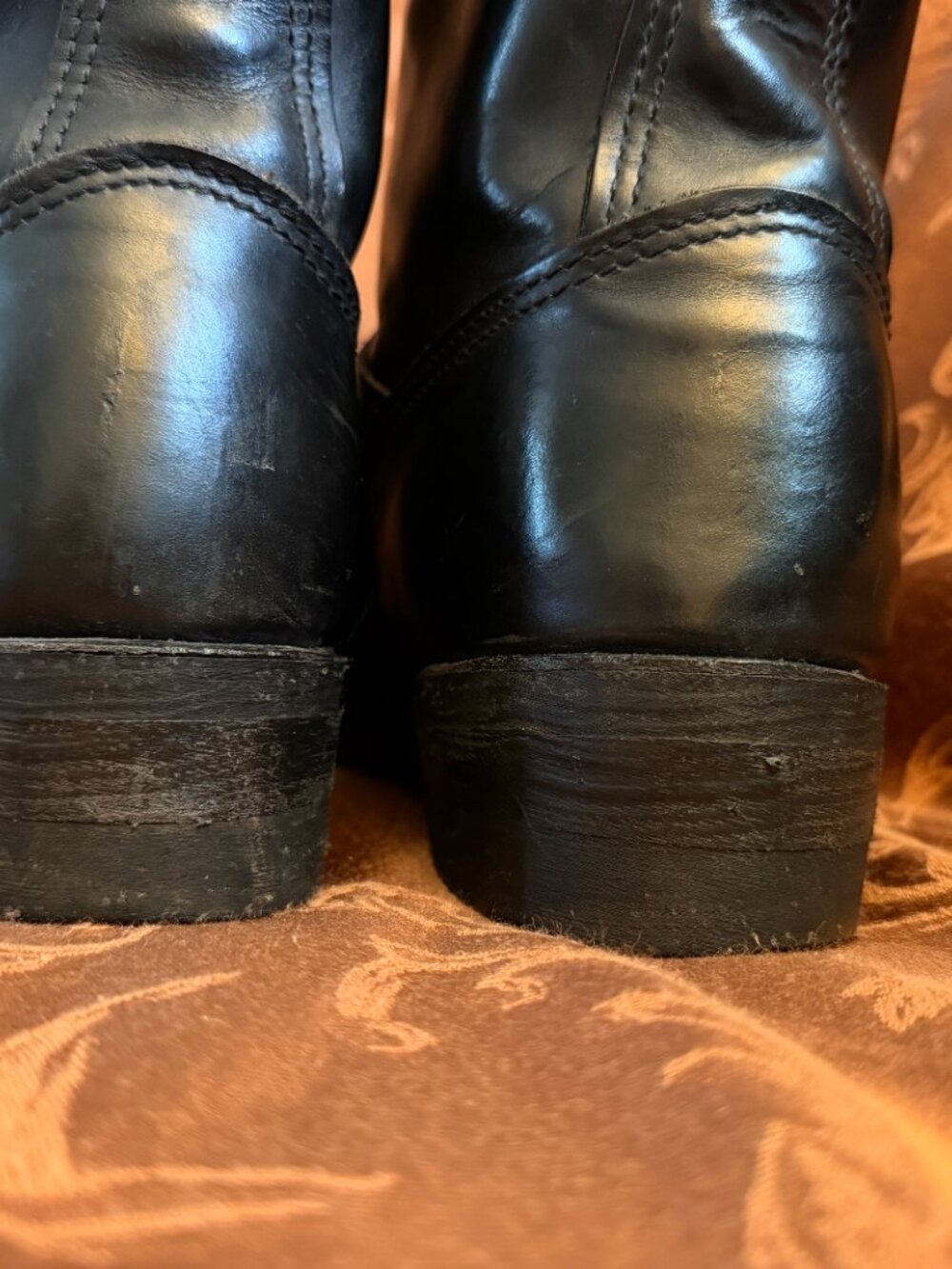 Vintage Walker Black Leather Engineer/Moto Boots Men's Size 7.5 (Women’s Sz 9) - Picture 11 of 15